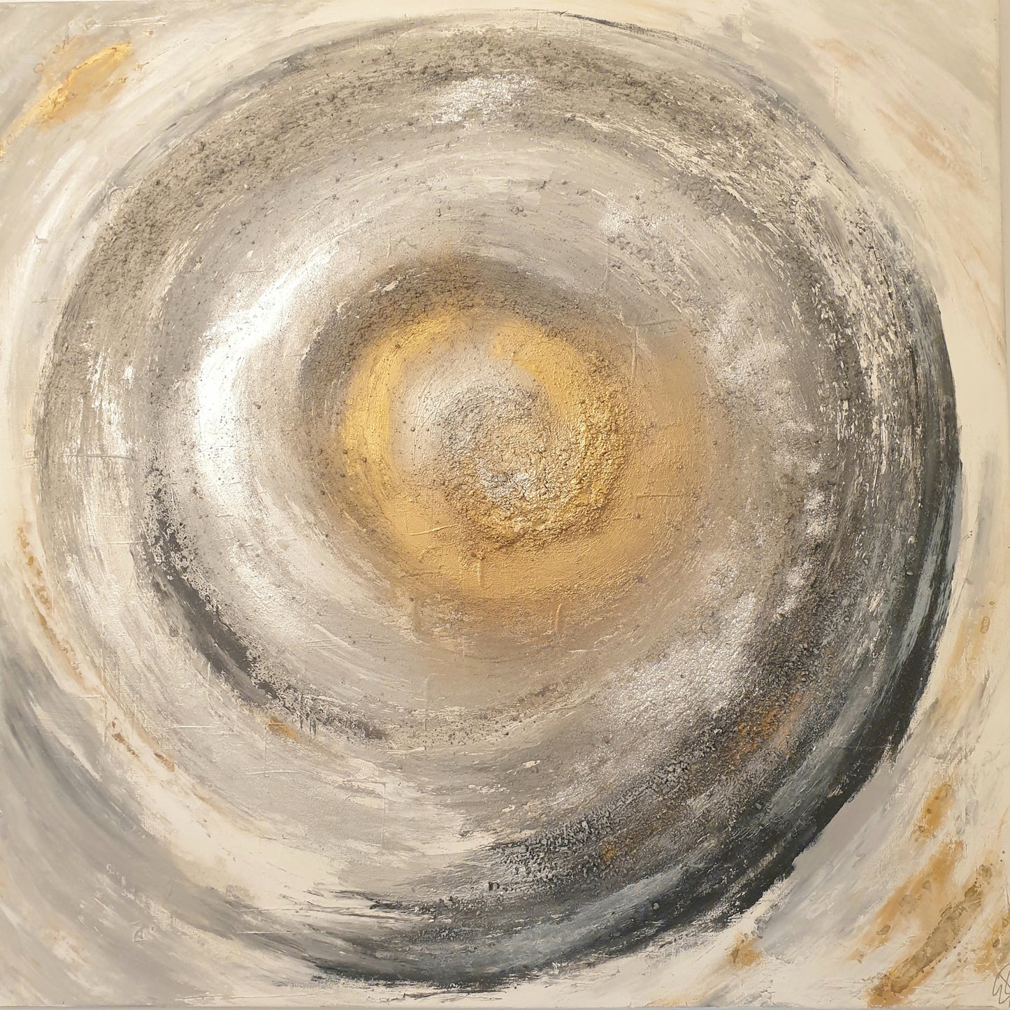 Acrylic painting light comes into the darkness - price on request